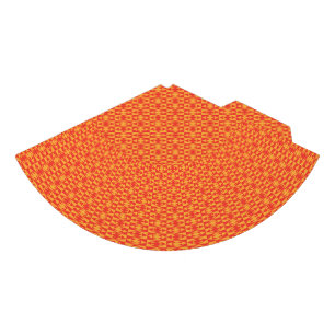 Ein Hintergrundmuster mit Orange und Pfirsich Partyhütchen