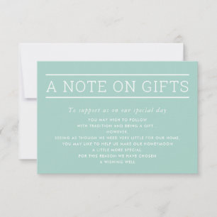 EIN HINWEIS AUF GIFTS einfache moderne Pastell-Min Einladung