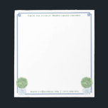 Ein Hinweis aus | Chic Blue Griry Key Boxwood Topi Notizblock<br><div class="desc">Eleganter griechischer Eckrand mit Boxholz-Oberteil in einem Ingwer-Weide. Sie können die Farbe des Randes ändern (derzeit ein Mittelblau),  indem Sie die Hintergrundfarbe der Seite ändern (um dies zu tun,  "klicken Sie,  um weiter zu personalisieren" unter dem Sie Ihren Text eingeben).</div>
