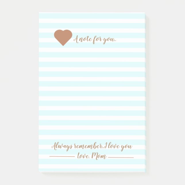 Ein Hinweis aus der Mama Post-it Klebezettel (Vorderseite)