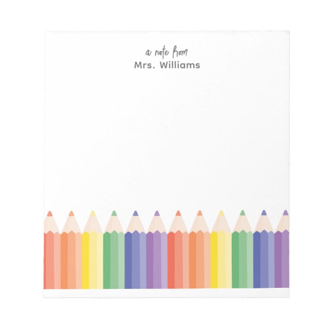 Ein Hinweis von der Wertschätzung moderner Regenbo Notizblock (Vorderseite)