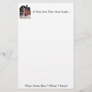 Ein Hinweis von Ihrer Avon Lady Stationary Briefpapier