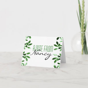 Ein Hinweis von... Notecards Karte