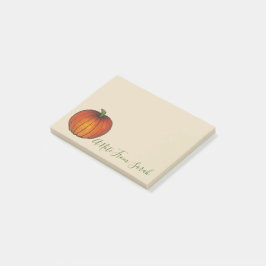 Ein Hinweis von Personalisiertem Halloween-Erntepu Post-it Klebezettel