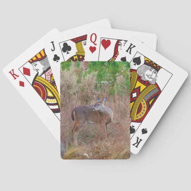 Ein Hirsch im großen Gras Spielkarten (Rückseite)
