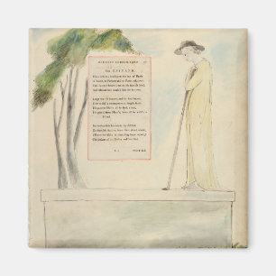 Ein Hirte, der die Epitaph liest, von Elegy Writte Magnet