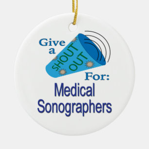 Ein Hoch auf Medizinische Sonografiker Keramik Ornament