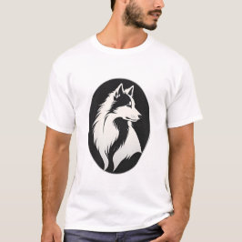 Ein hochgradig detailliertes Hundehaar Zeichnend T-Shirt