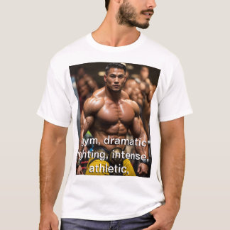 ein hochwertiges berufliches Foto eines Muskelbode T-Shirt