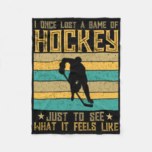 Ein Hockeyspiel verloren, um den Thrill zu erleben Fleecedecke