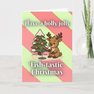 Ein holly-jolly-fisch-tastisches Weihnachtskarte Karte