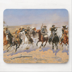 Ein Holzschlag von Frederick Remington Mousepad