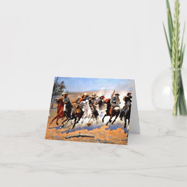 Ein Holzschnitt, Remington, Karte (Vorderseite)