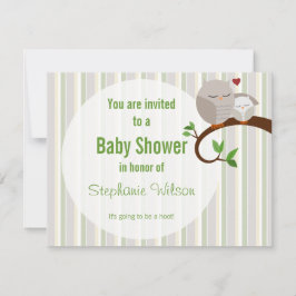 Ein Hoot einer Babydusche Einladung