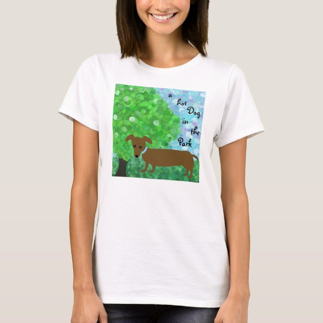 Ein Hot Dog im Park T-Shirt (Vorderseite)