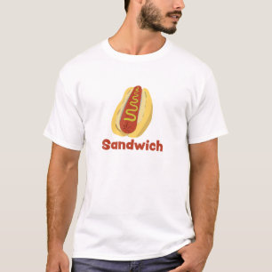 Ein Hot Dog ist ein Sandwich Funny Hotdog Novelty T-Shirt