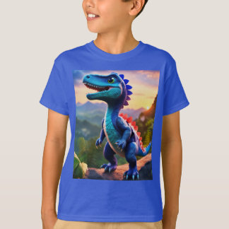 Ein hübscher und Baby-Dinosaurier-Design-T - Shirt