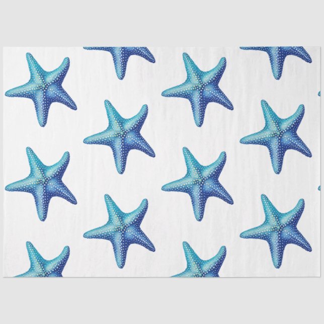 Ein Hübsches Design der Blue Nautic Series 6 Seidenpapier (Vorderseite)