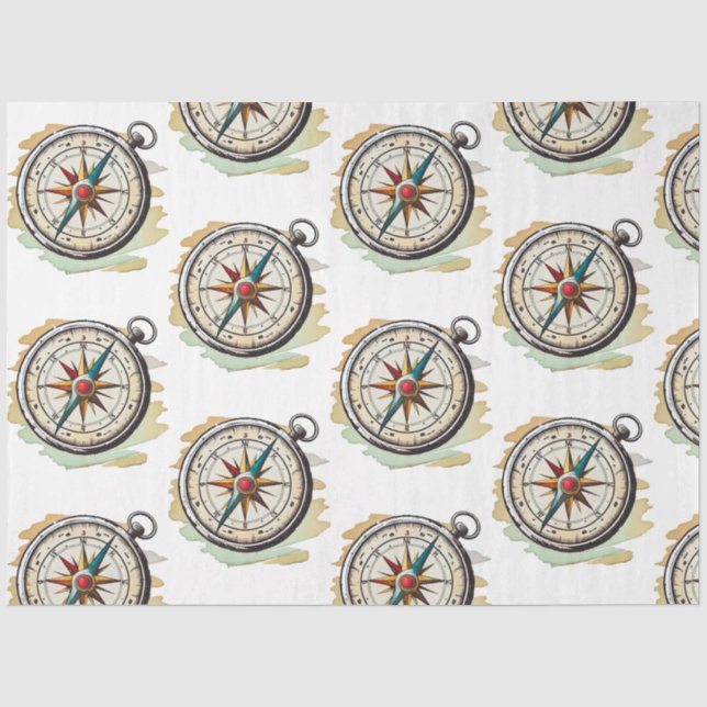 Ein Hübsches Design der Blue Nautic Series 7 Seidenpapier (Vorderseite)