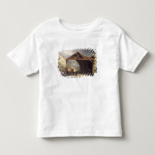 Ein Hufschmied, der ein Pferd beschuht Kleinkind T-shirt
