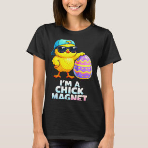 Ein Hühner-Magnet Lustiger Ostern-Hühnchen-Witz fü T-Shirt