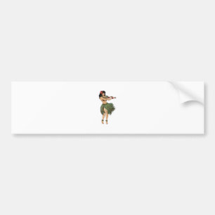 Ein Hula-Girl-Tanz Autoaufkleber