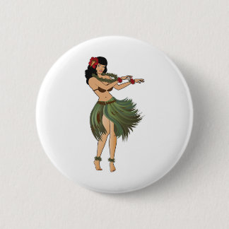 Ein Hula-Girl-Tanz Button