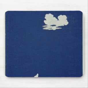 Ein Hund, der am Mond heult Mousepad