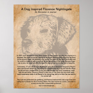 Ein Hund Inspirierte Florence Nightingale, Kranken Poster