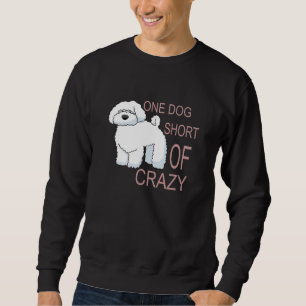 Ein Hund Kurz von verrückter Niedlicher Poodle-Ide Sweatshirt