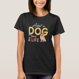 Ein Hund Rette einen Rettungsschwimmer Welsh Corg. T-Shirt