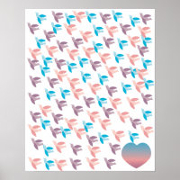 Ein Hundert Vögel-Poster