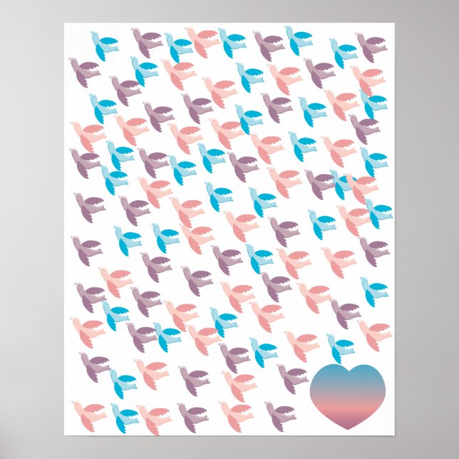 Ein Hundert Vögel-Poster Poster (Vorne)