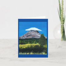 Ein Hut für Mt. Hood - Grußkarte