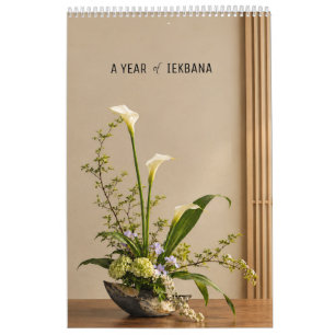 Ein Ikebana-Kalender für ein Jahr Kalender