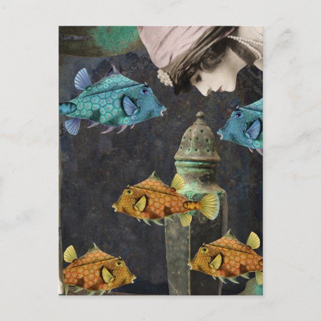 Ein imaginäres Unterseeabenteuer Postkarte (Vorderseite)