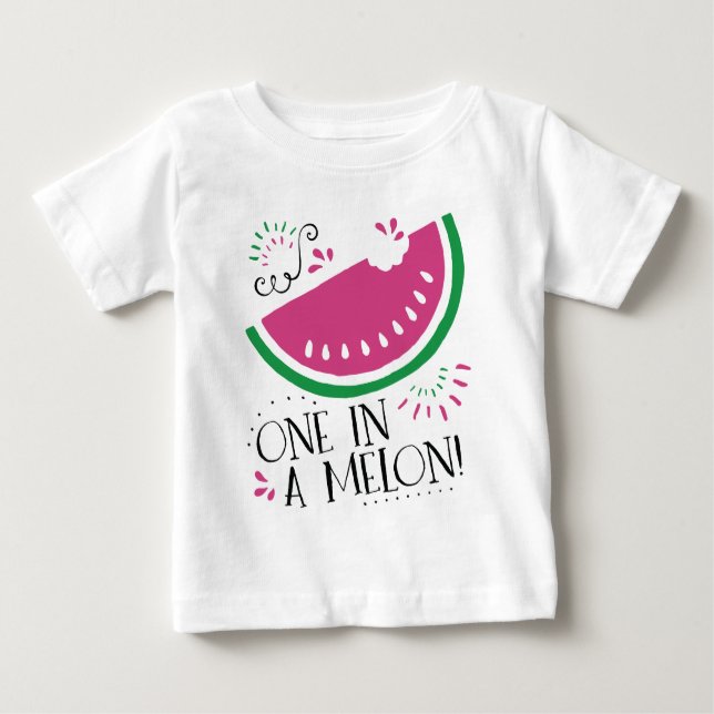 Ein in einem Melone-Wassermelone-T - Shirt (Vorderseite)