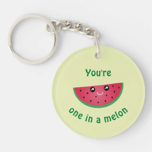Ein in einer Melone lustigen niedlichen Kawaii Schlüsselanhänger