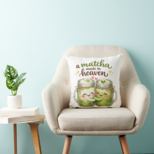 Ein in Himmel gemachtes Matcha Süßer Lustiger Wort Kissen