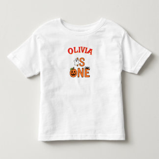 Ein individueller Name ist ein sonniges Halloween  Kleinkind T-shirt