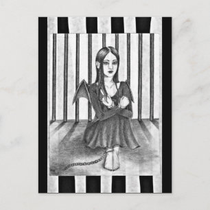 Ein inhaftierter Engel Postkarte