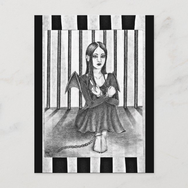 Ein inhaftierter Engel Postkarte (Vorderseite)