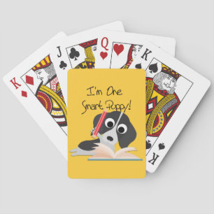 Ein intelligentes Puppy Spielkarten