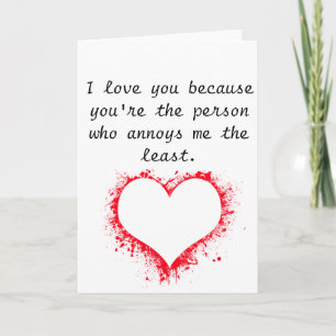 Ein interessanter Glückwunsch zum Valentinstag Feiertagskarte