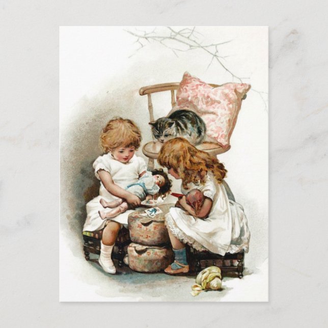 Ein interessantes Spiel Postkarte (Vorderseite)