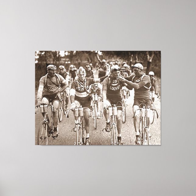 EIN INTIMATE PORTRAIT DER TOUR DE FRANCE IN DEN 20 LEINWANDDRUCK (Vorderseite)