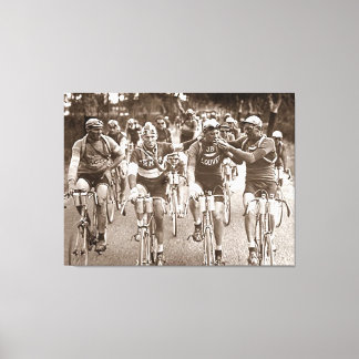 EIN INTIMATE PORTRAIT DER TOUR DE FRANCE IN DEN 20 LEINWANDDRUCK