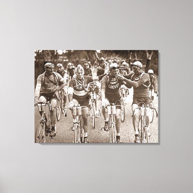 EIN INTIMATE PORTRAIT DER TOUR DE FRANCE IN DEN 20 LEINWANDDRUCK (Vorderseite)