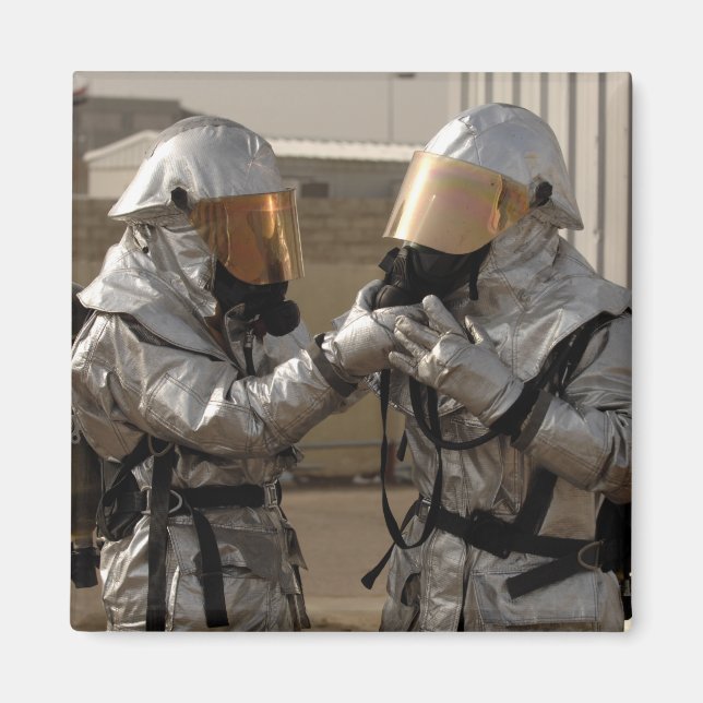 Ein irakischer Feuerwehrmann Magnet (Vorne)