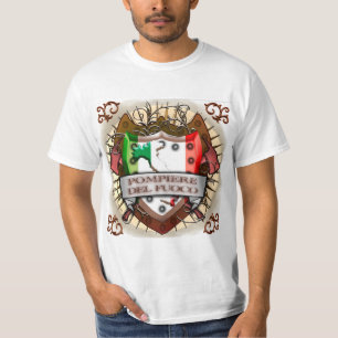 Ein italienischer Feuerwehrmann-T - Shirt